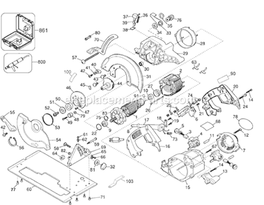 Part Location Diagram of 381066-00 DeWALT Bumper